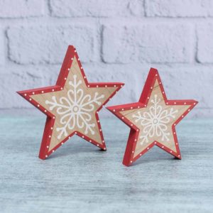 Estrella de Madera 18cm