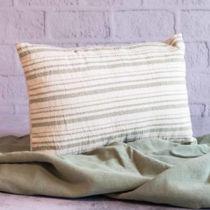 Almohadón de Lino verde