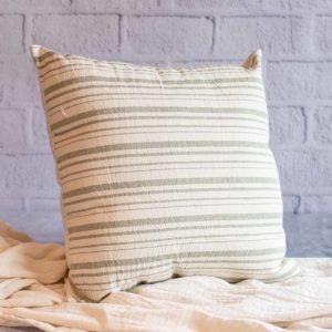 Almohadón de Lino verde 50