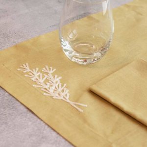 Individual Lino Oliva set x 4