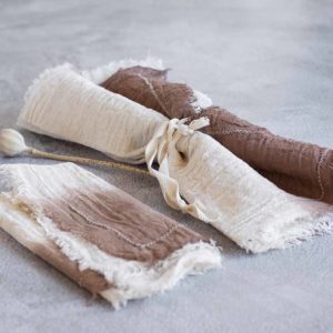 Servilleta Gasa Brown x 6u.