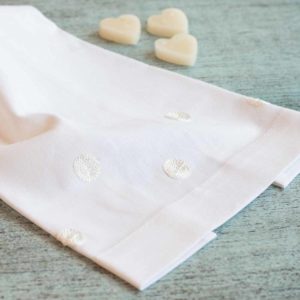 Toalla Circulos Blancos