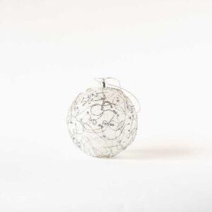 Esfera Navidad Plata x 6u.