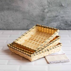 Bandeja Seigon Cuadrada set x 3