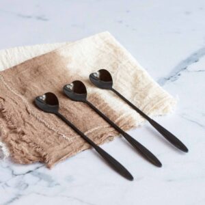 Cucharas Corazón Negro Set x 6 unidades