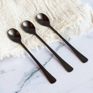Cucharas Oval Negro Set x 6 unidades